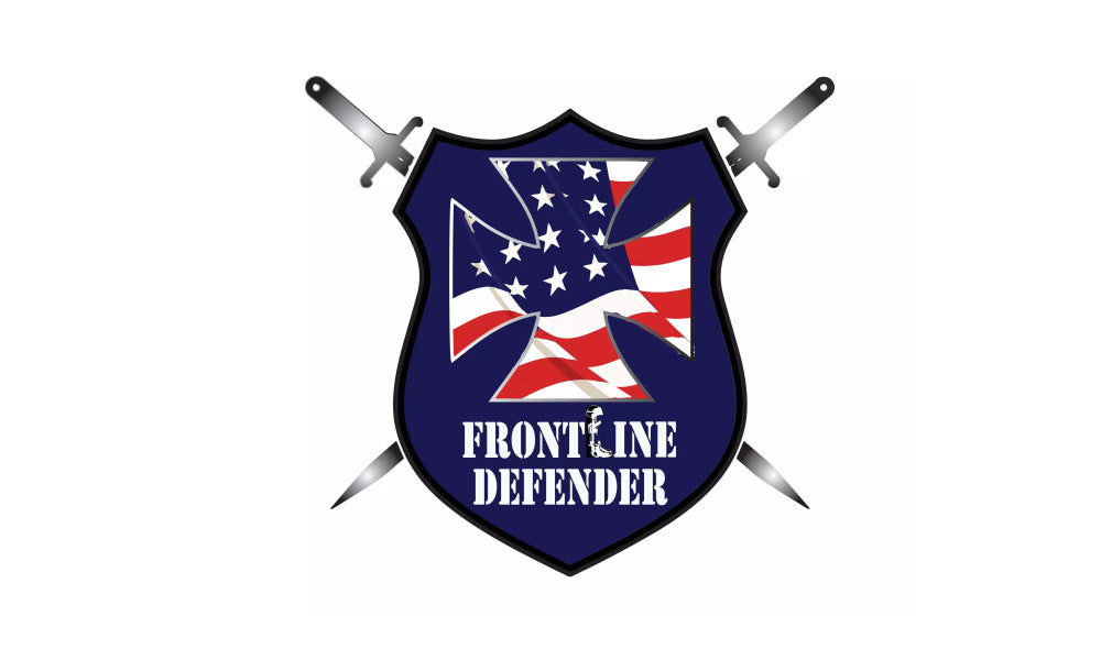 Blue Line Defender Patch – FrontLine Designs, LLC