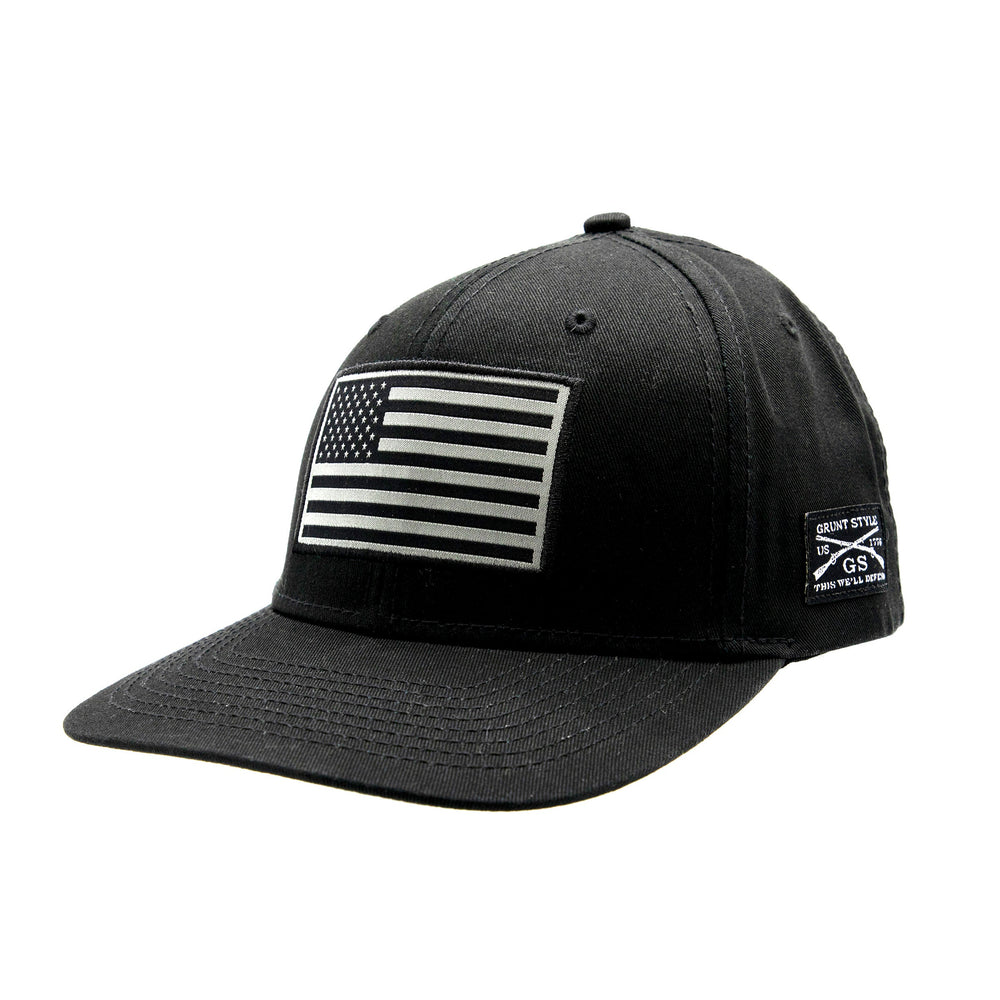 American Flag Black Hat
