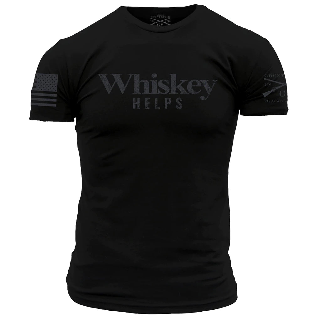 Whiskey Helps - Black